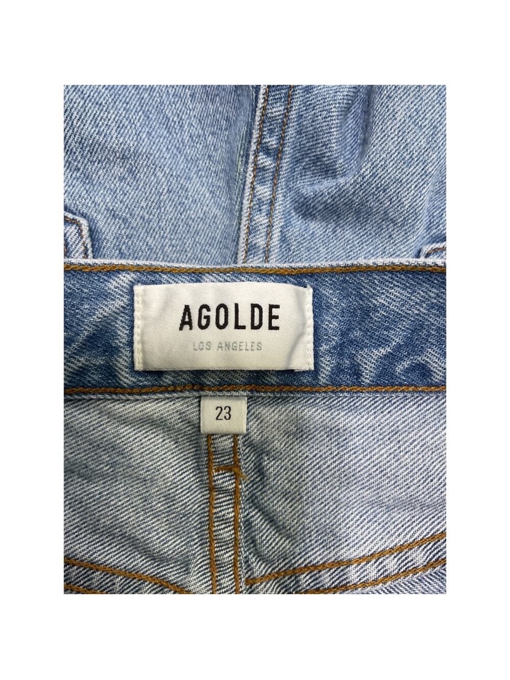 Agolde 'Lana' Blue Denim Slice Straight-Leg Organic Denim Jeans
Size 23 - Picture 4 of 6